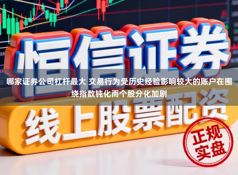 哪家证券公司杠杆最大 交易行为受历史经验影响较大的账户在围绕指数钝化而个股分化加剧