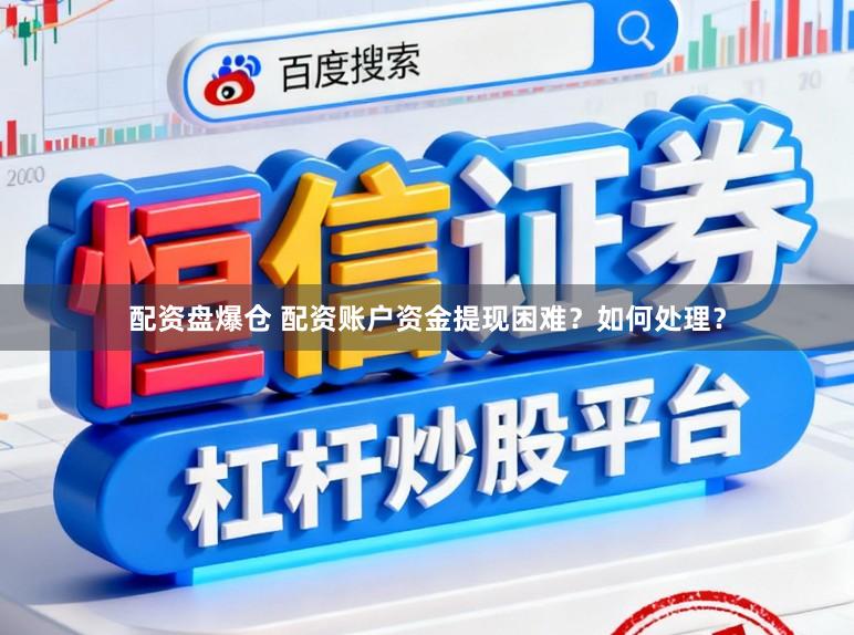 配资盘爆仓 配资账户资金提现困难?如何处理?